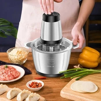 Picadora Procesadora 2 litros Acero Inoxidable +  Afilador de REGALO 🎁 ( Ahorra tiempo en la cocina)